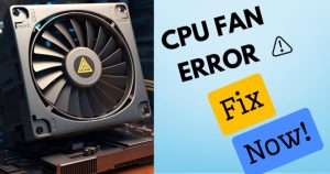 CPU Fan Error